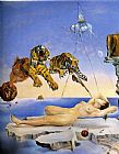 Salvador Dali Dream Caused by the Flight of a Bee around a Pomegranate painting
